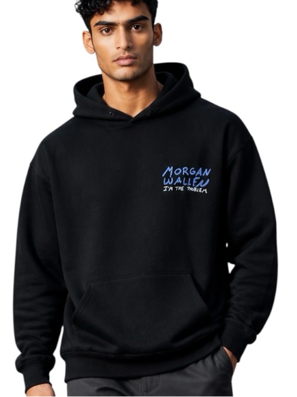 MORGAN WALLEN “I’M THE PROBLEM”  ALBUM COVER FLEECE HOODIE,